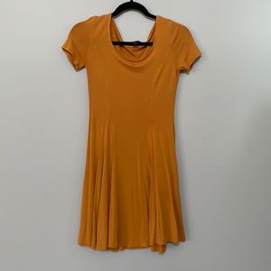 Forever 21 Skater Dress (mustard yellow)
